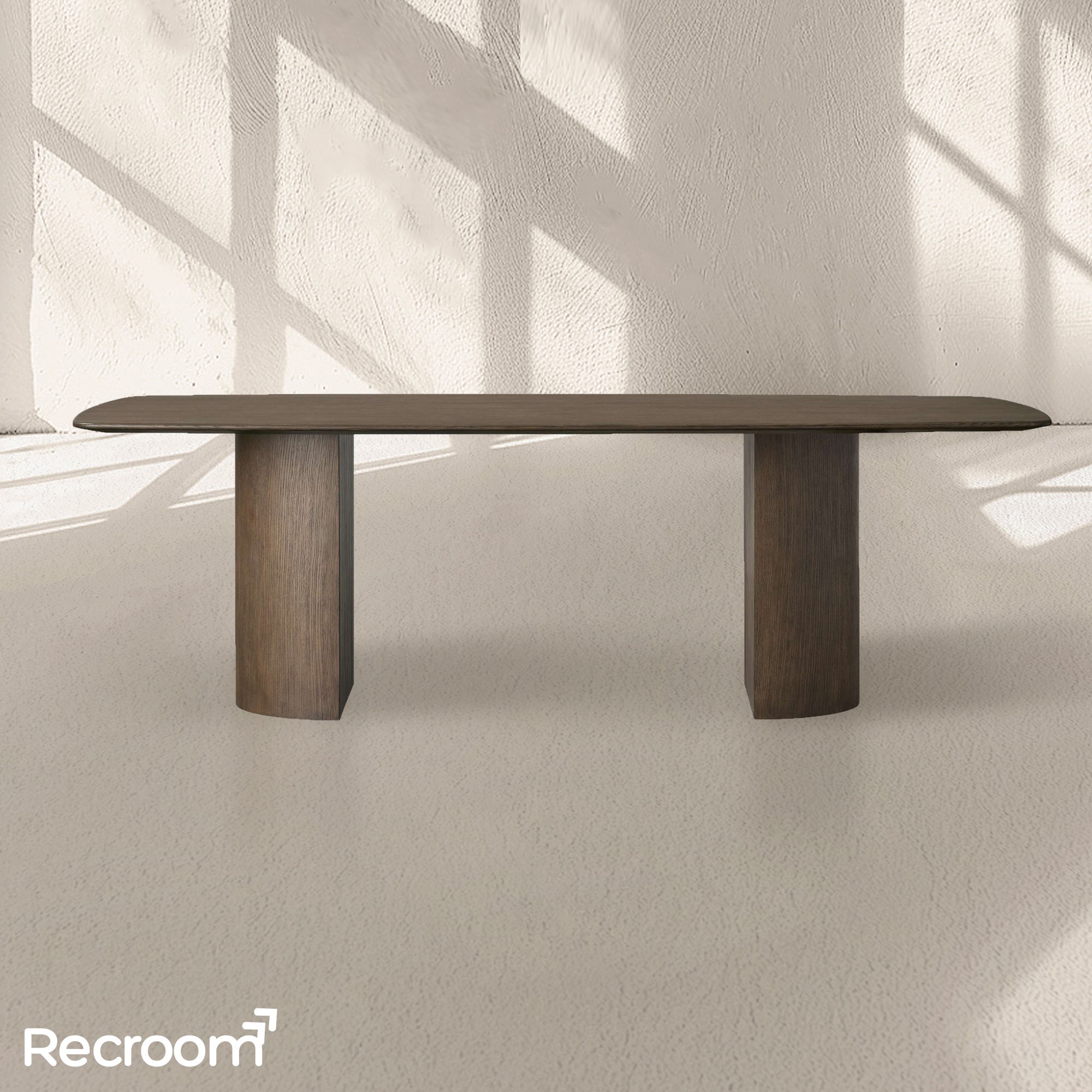 San Germani Wood Dining Table with Dauphine Base - Zonesus