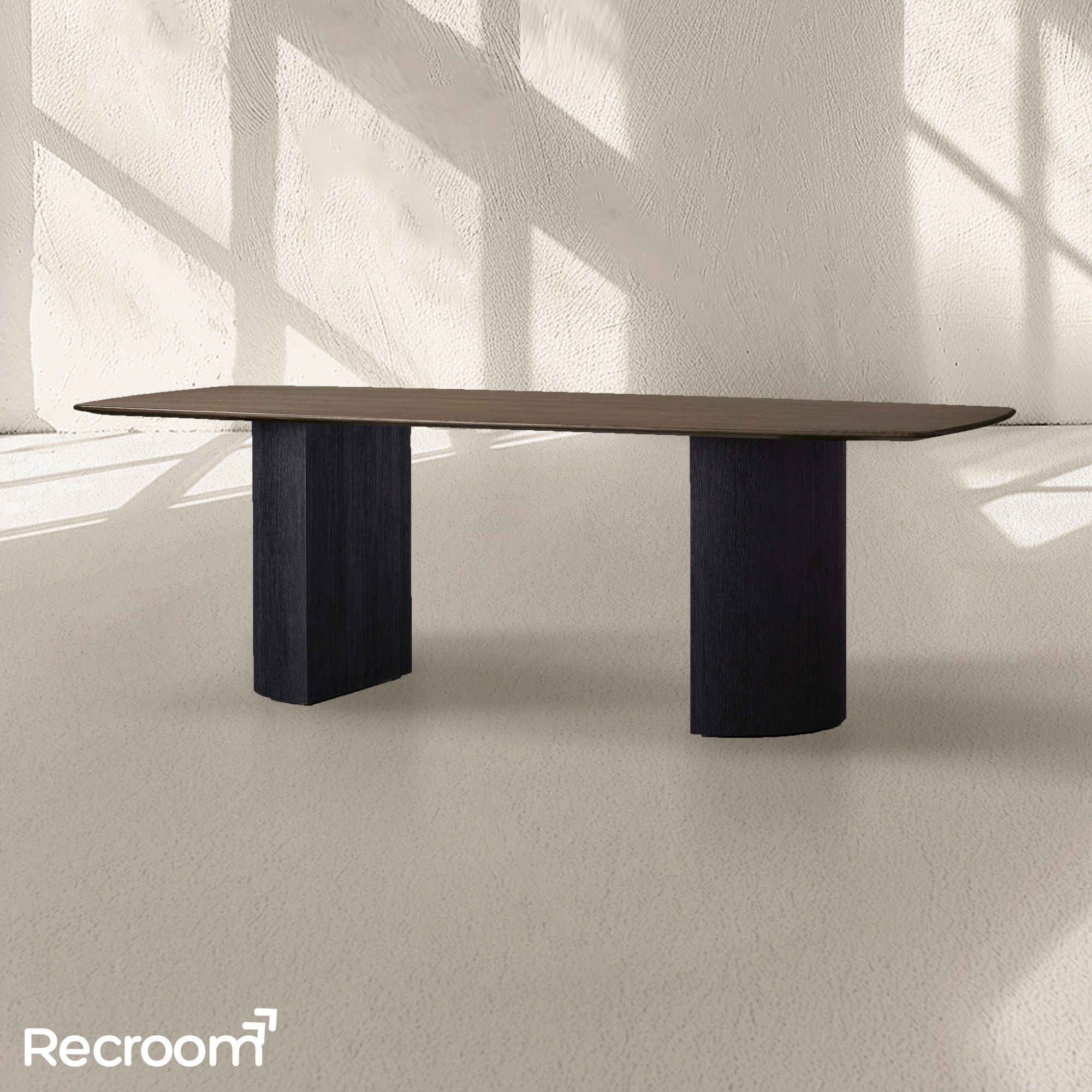 San Germani Wood Dining Table with Dauphine Base - Zonesus