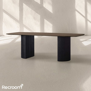 San Germani Wood Dining Table with Dauphine Base - Zonesus