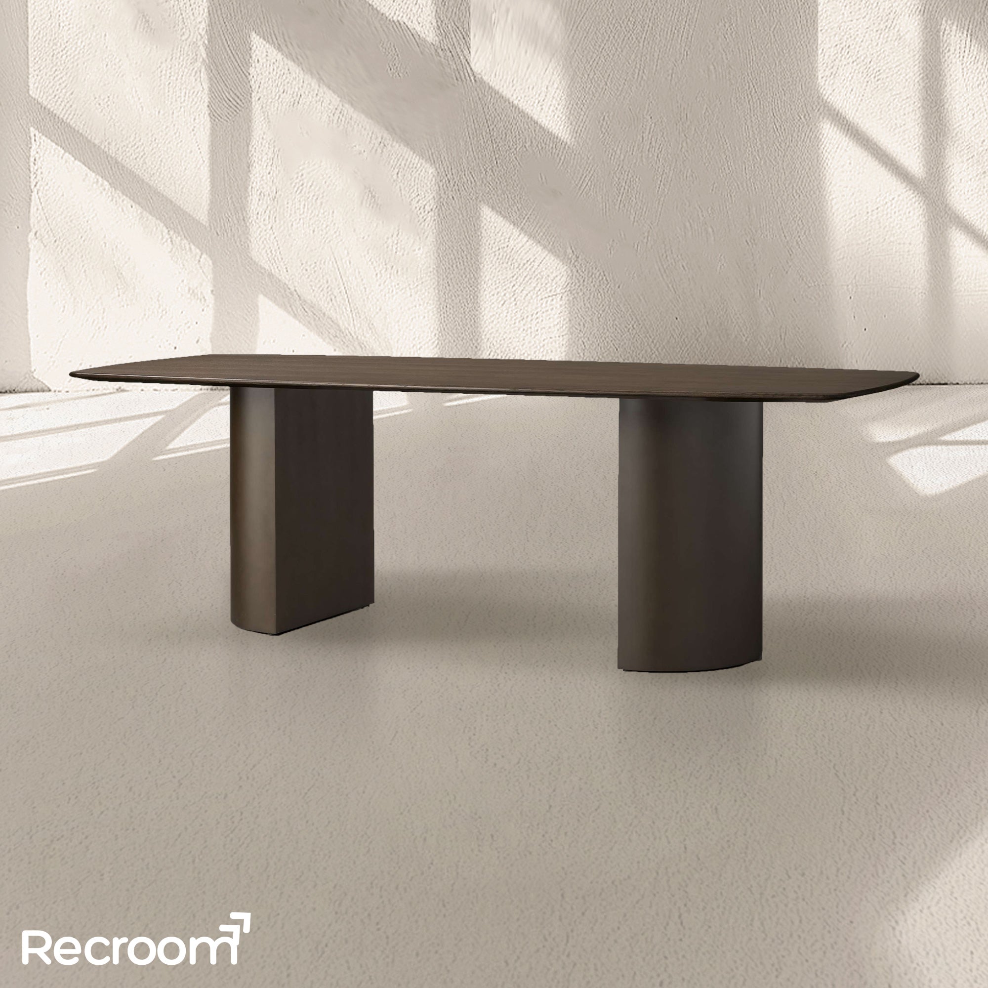 San Germani Wood Dining Table with Dauphine Base - Zonesus