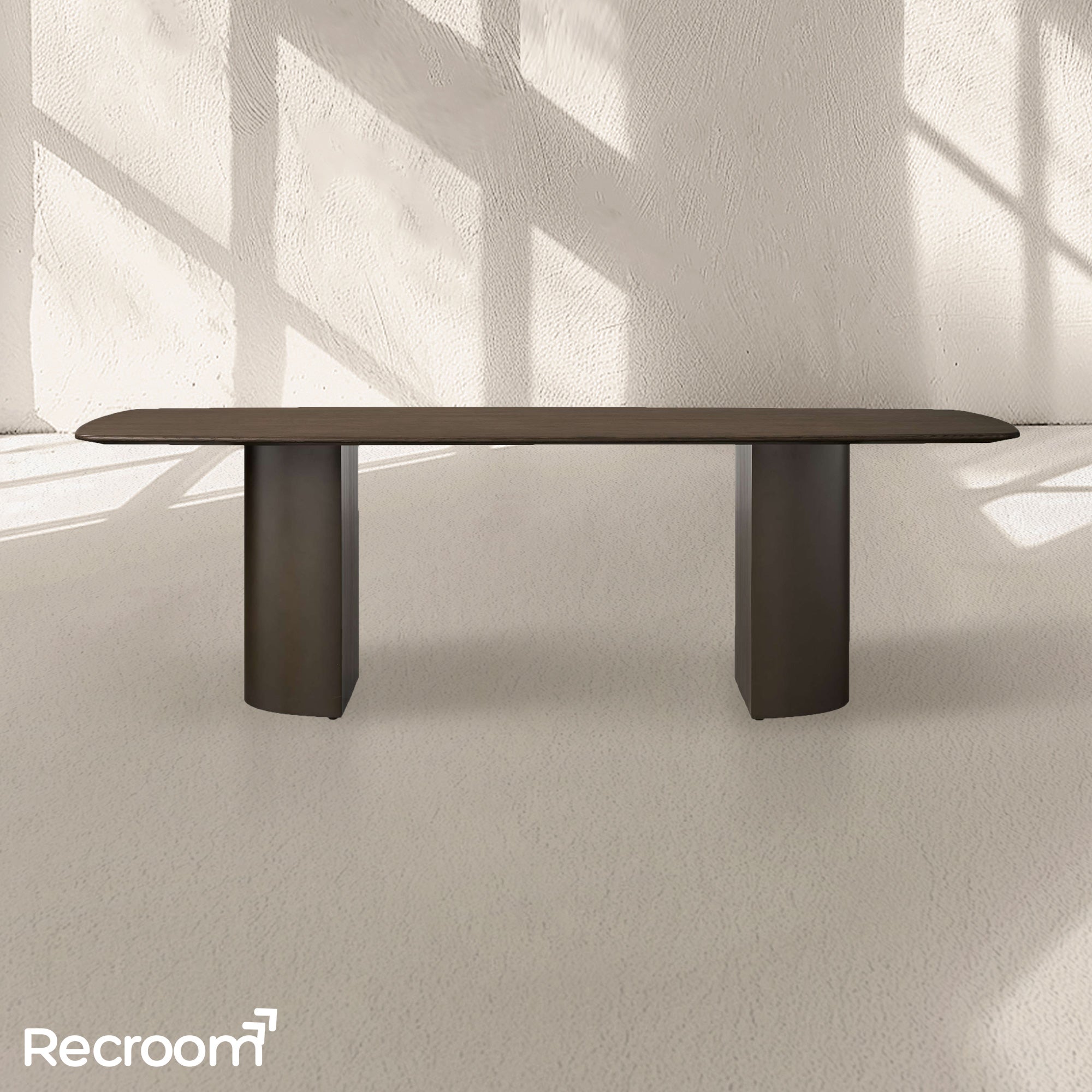San Germani Wood Dining Table with Dauphine Base - Zonesus
