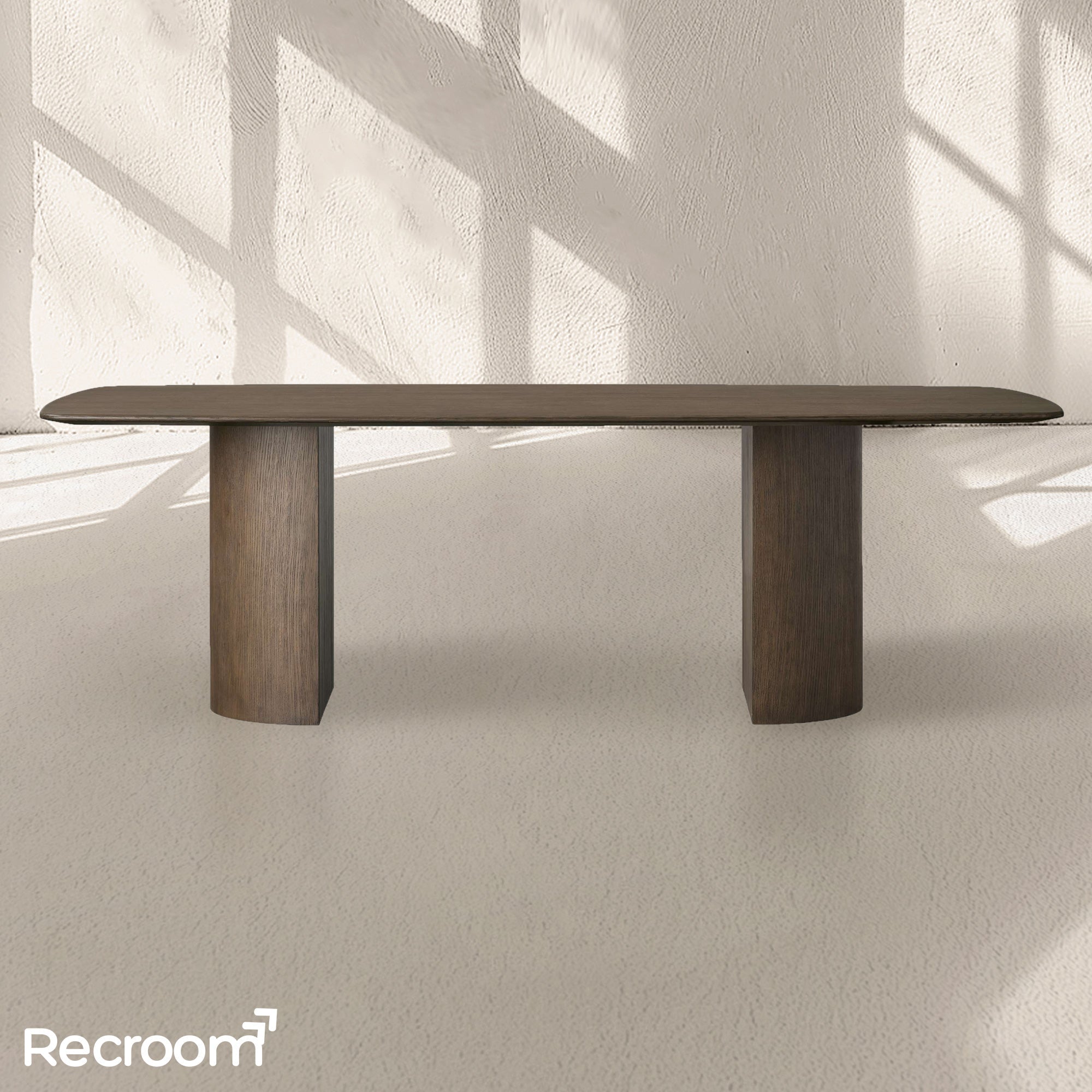 San Germani Wood Dining Table with Dauphine Base - Zonesus