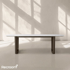 San Germani Stone Dining Table with Rennes Base - Zonesus