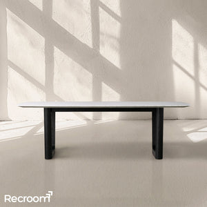 San Germani Stone Dining Table with Rennes Base - Zonesus