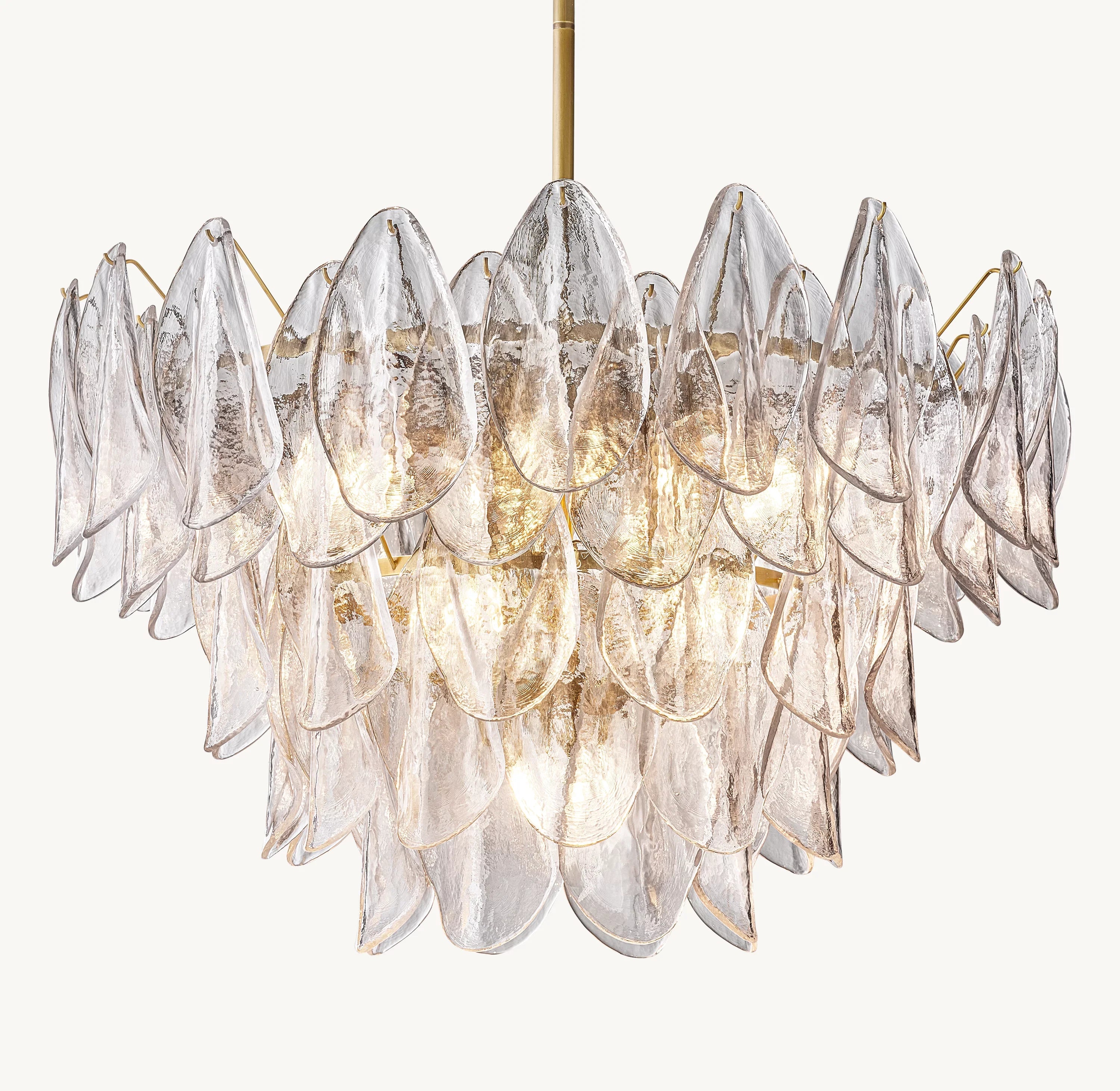 Petal Glass Large Pendant 32"D - Zonesus