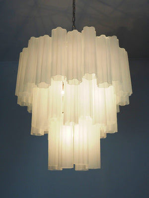Murano Chandelier – 48 tubes – matte white - Zonesus