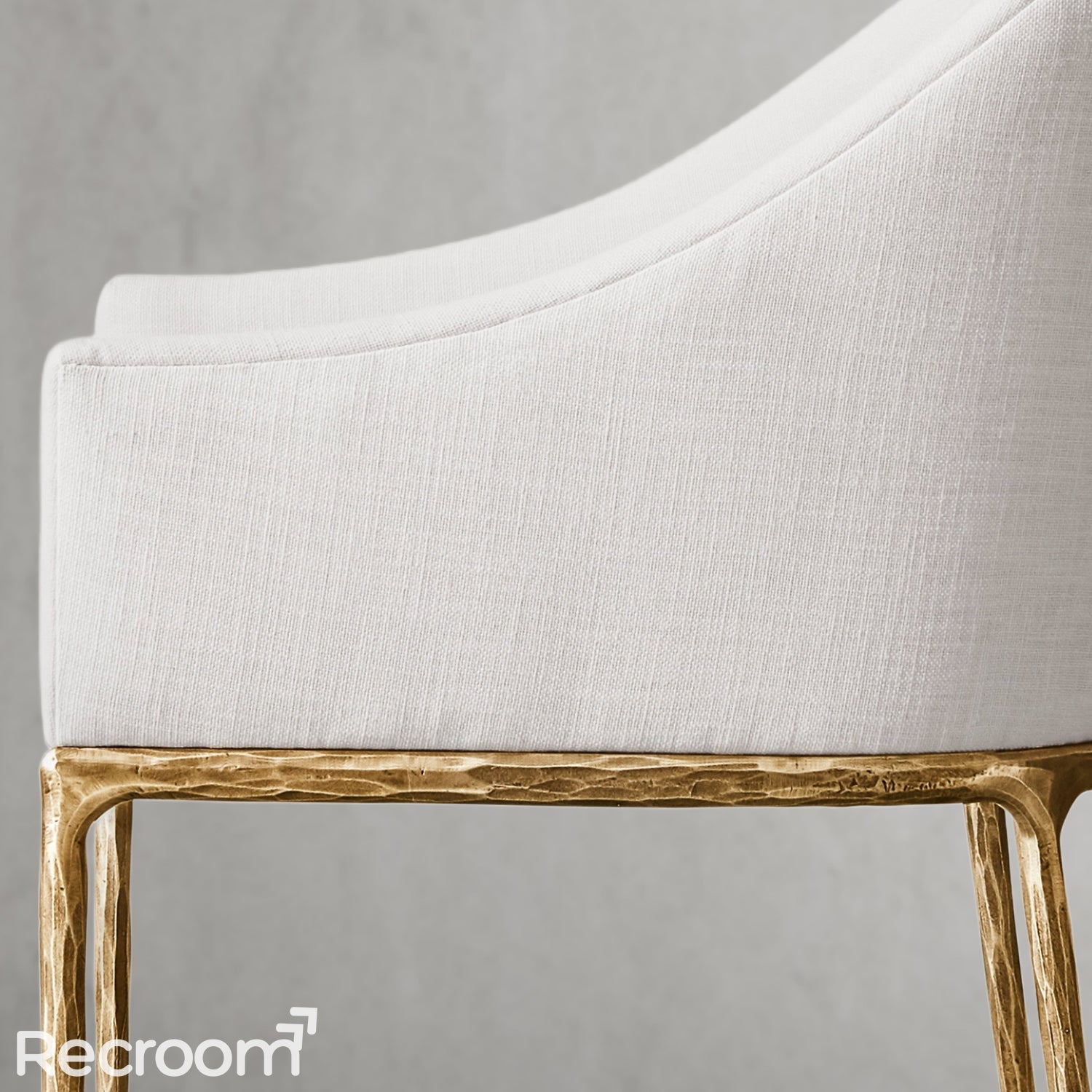 Thaddeo Slope Fabric Dining Armchair - Zonesus