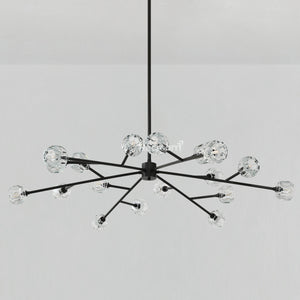 Boulew Crystal Glass Round Chandelier 60" - Zonesus