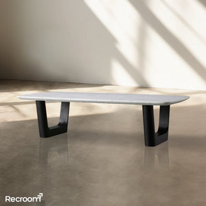 San Germani Stone Coffee Table with Rennes Base - Zonesus