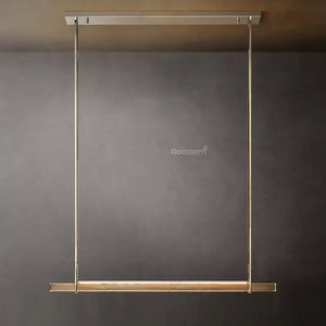 Auduben Crystal Single Bar Linear Chandelier 60" - Zonesus