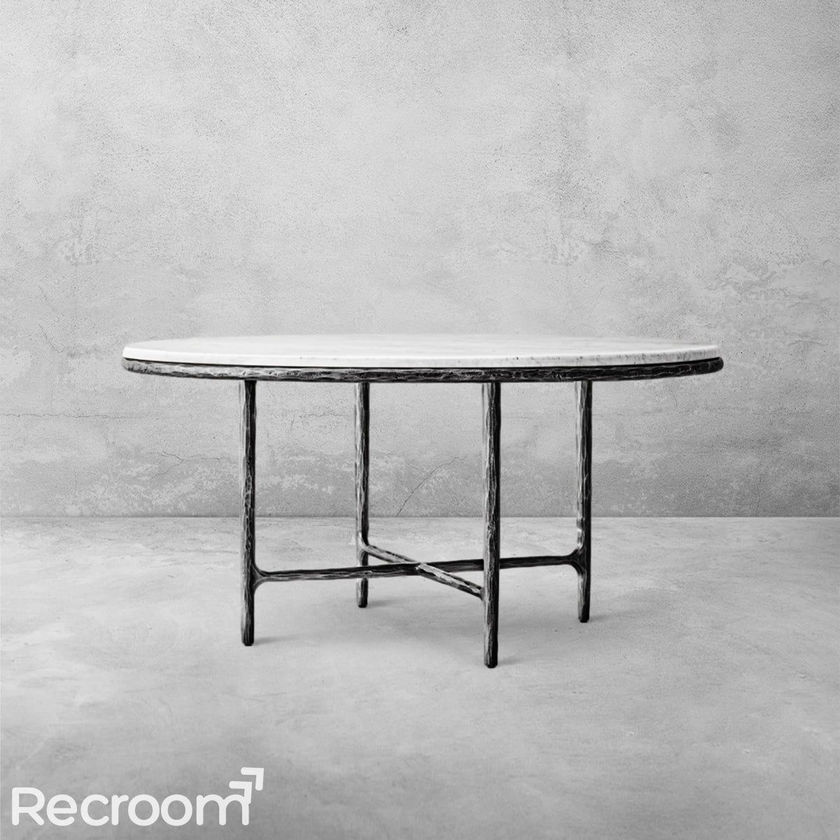 Thaddeo Marble Round Dining Table - Zonesus