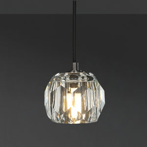 Boulew Crystal Glass Cord Pendant 5" - Zonesus