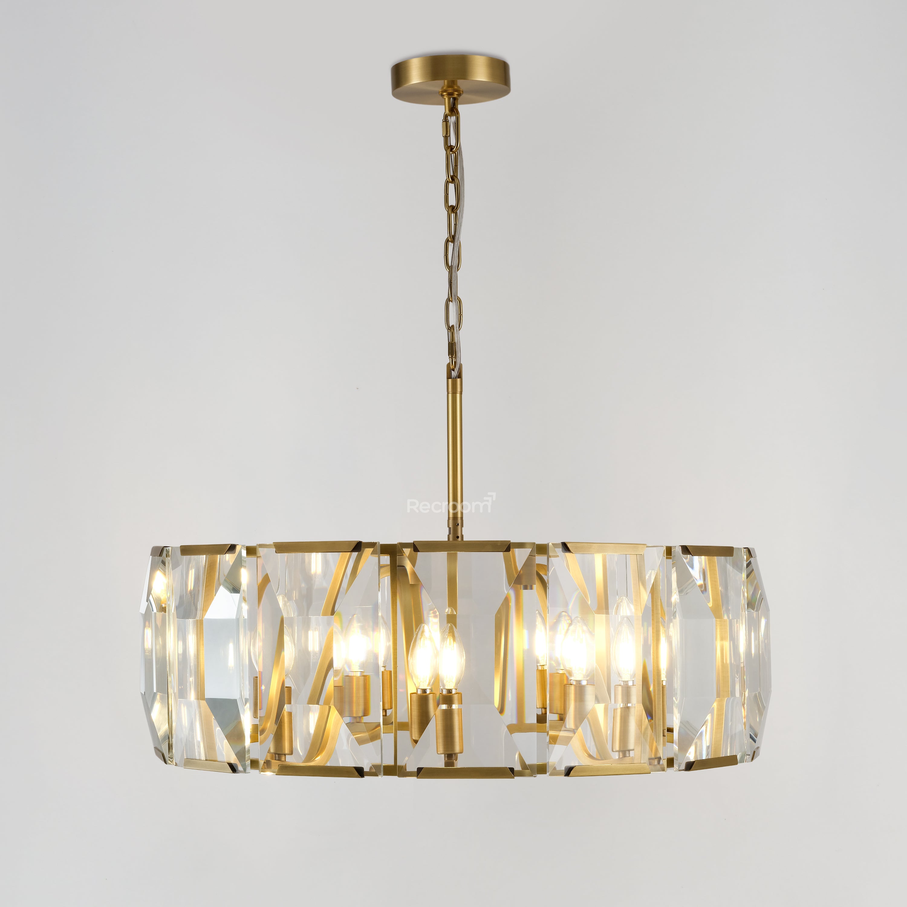 Harllow Multicurve Crystal Round Chandelier 19“ 31” 43“ 60” - Zonesus
