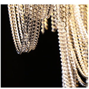 Alisa Luxury Aluminum Chain Tassel Chandelier - Zonesus