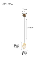 Modern Linear White Alabaster Solid Ball Thread Synthetic Shade Hanging Light for Dining