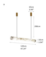 LED Unusual Alabaster Fixture in Aged Brass Liberty Linear Chandelier for Sink Kitchen Island