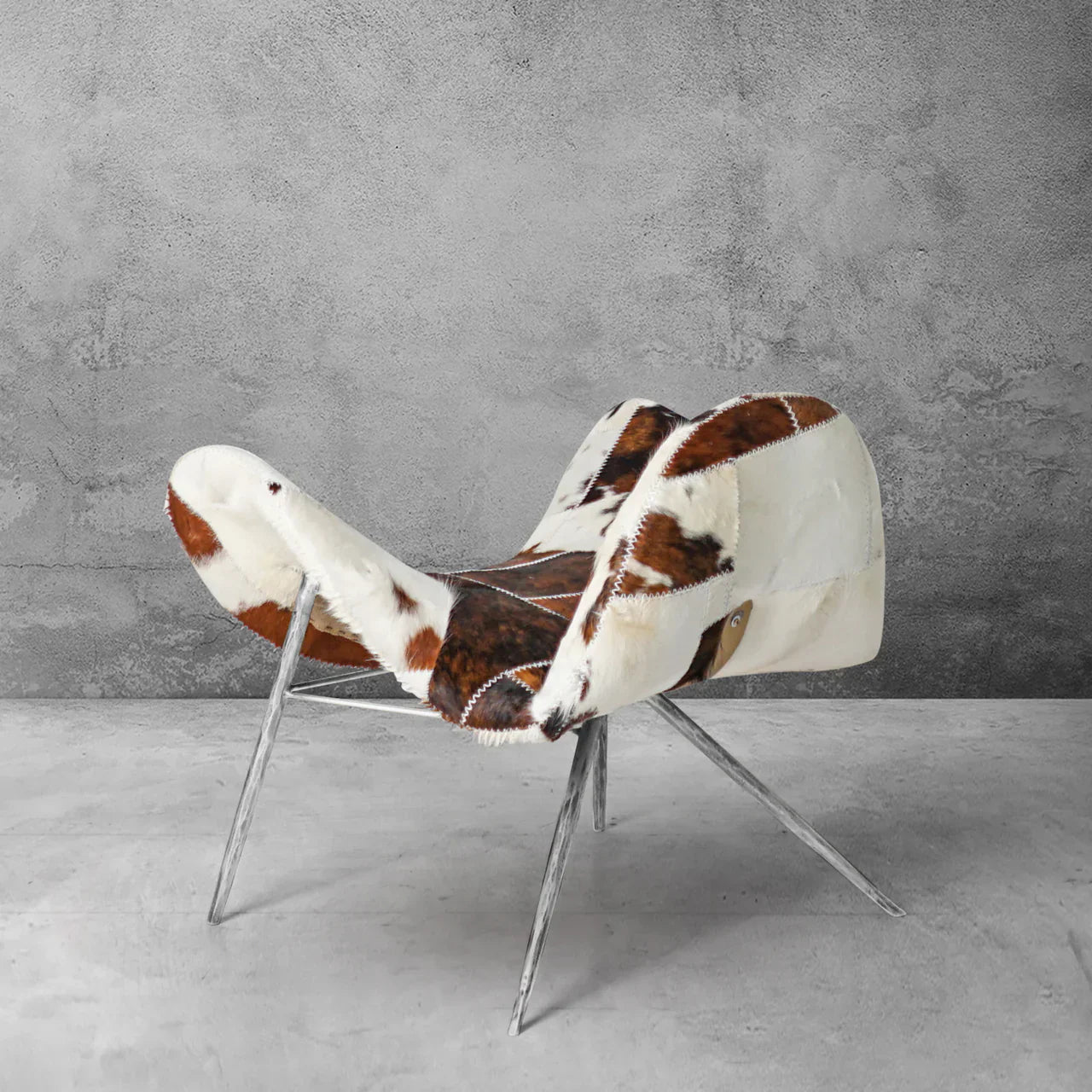 Thaddeo Milk Coffee Fur Lounge Chair - Zonesus