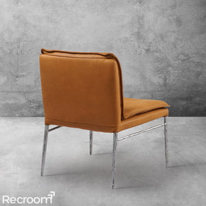 Thaddeo Vintage Leather Dining Chair - Zonesus