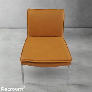Thaddeo Vintage Leather Dining Chair - Zonesus