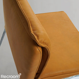 Thaddeo Vintage Leather Dining Chair - Zonesus