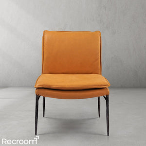 Thaddeo Vintage Leather Dining Chair - Zonesus