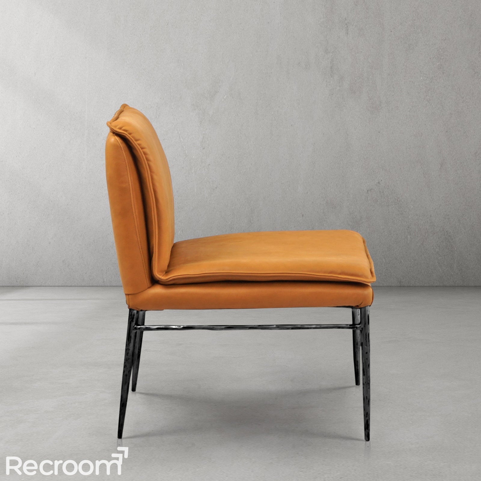 Thaddeo Vintage Leather Dining Chair - Zonesus