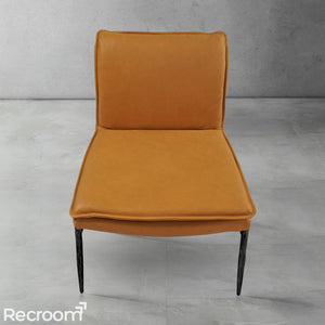 Thaddeo Vintage Leather Dining Chair - Zonesus