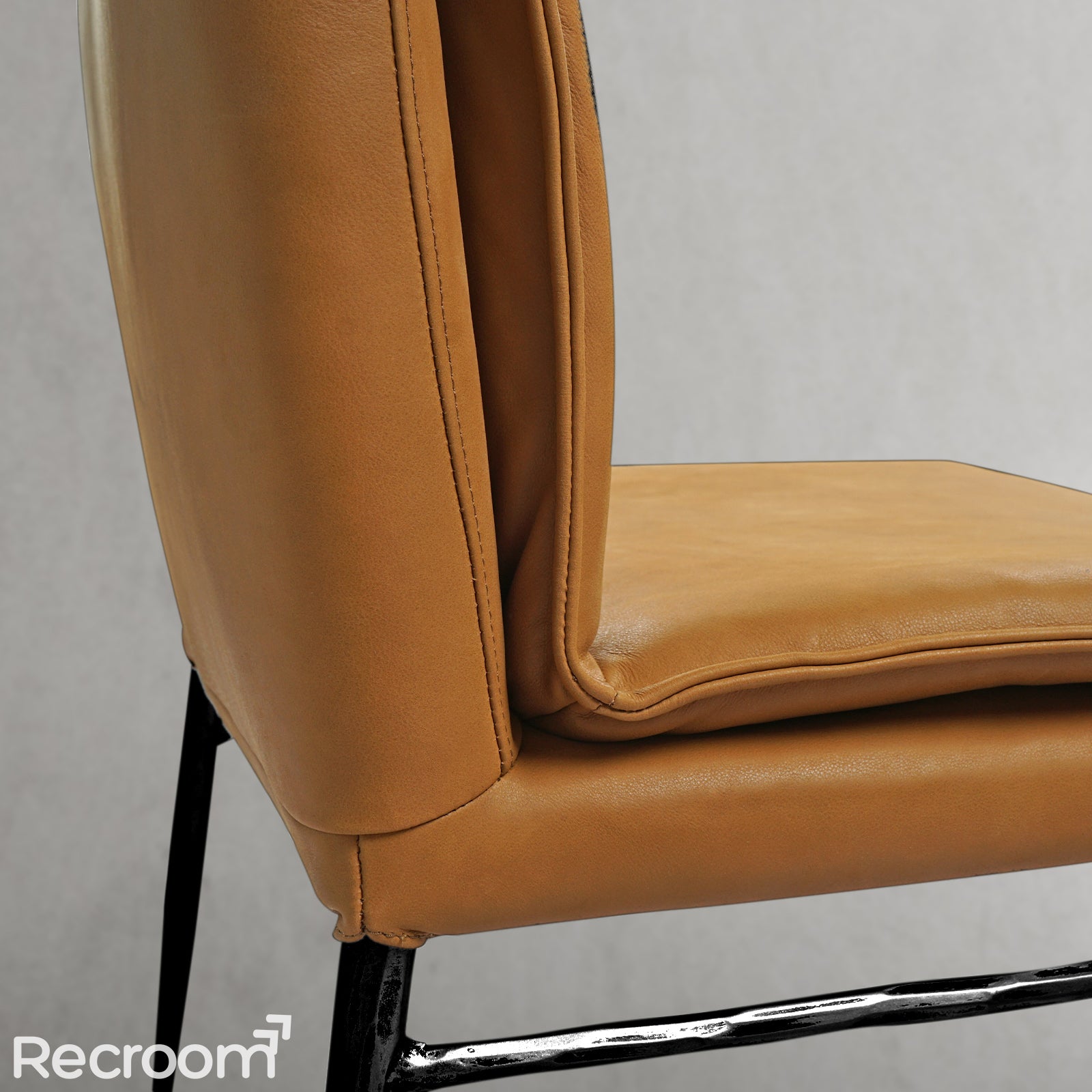 Thaddeo Vintage Leather Dining Chair - Zonesus