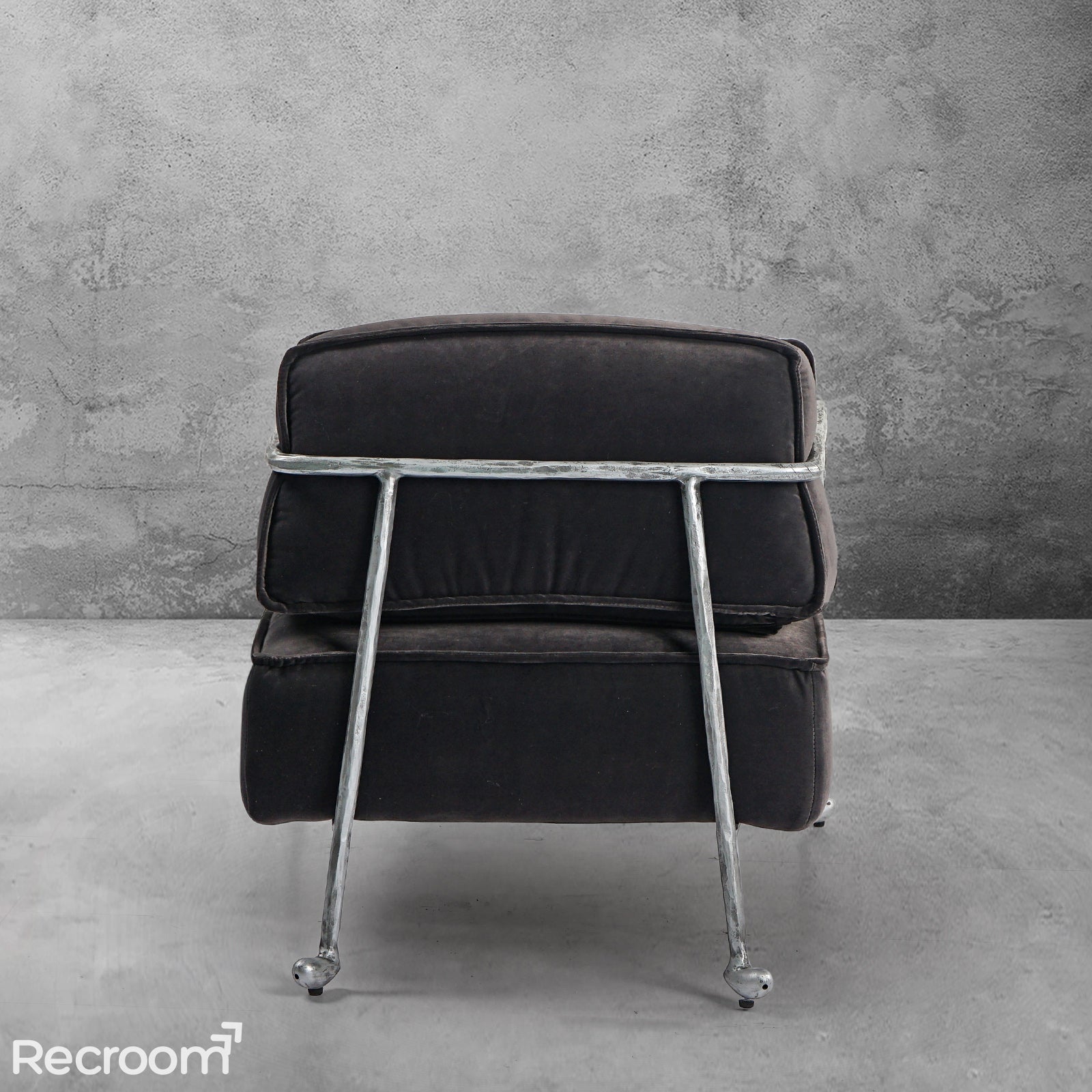 Thaddeo Gray Velvet Armchair - Zonesus