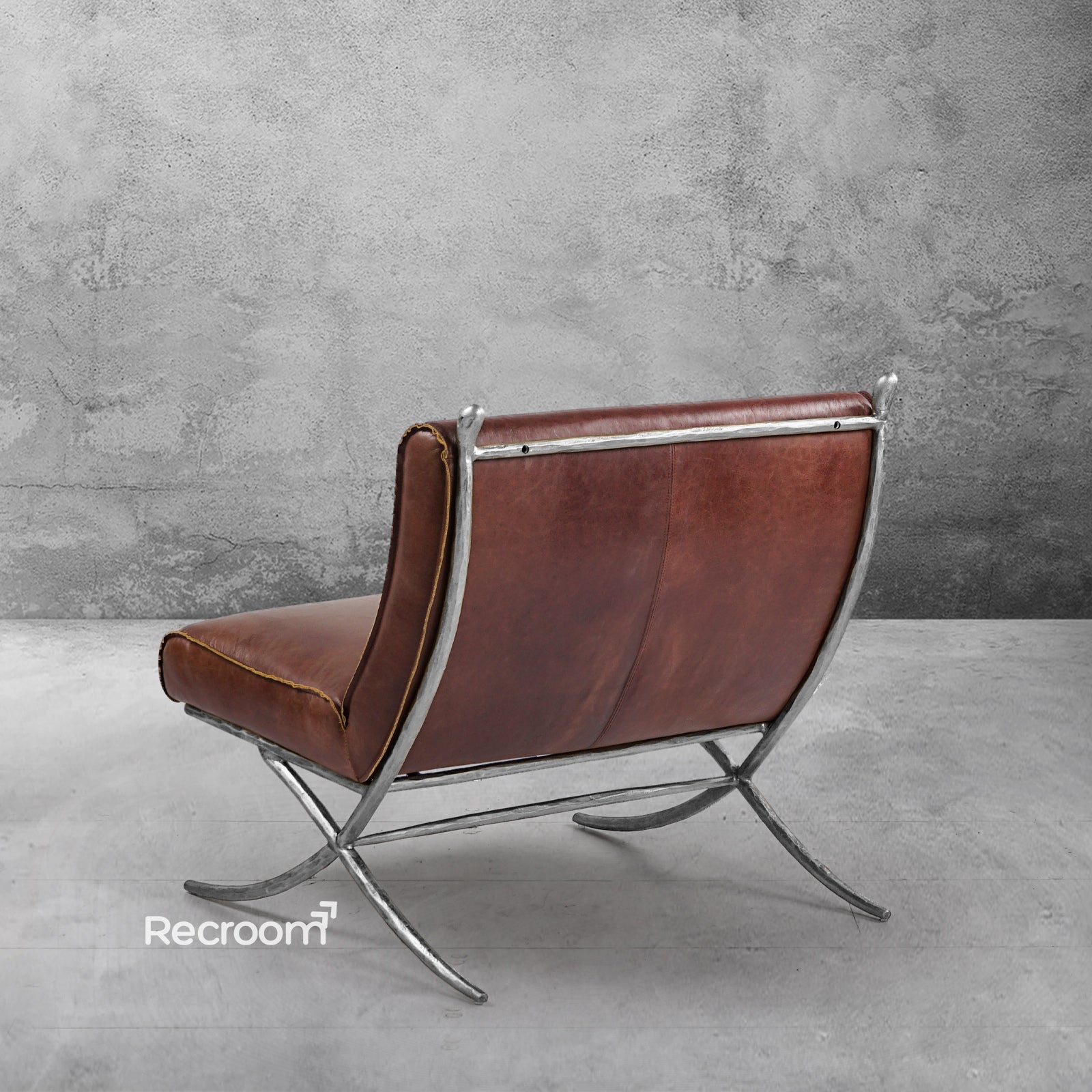 Thaddeo Vintage Leather Lounge Chair - Zonesus