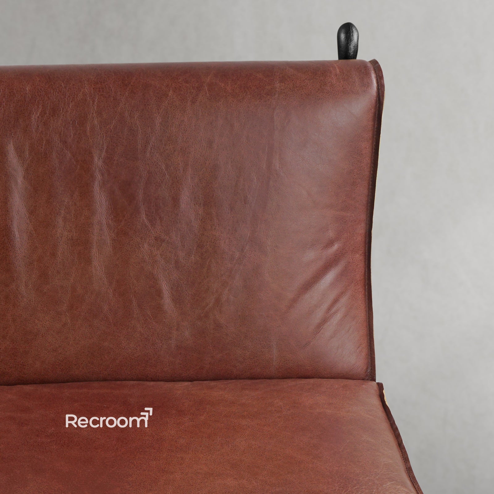 Thaddeo Vintage Leather Lounge Chair - Zonesus