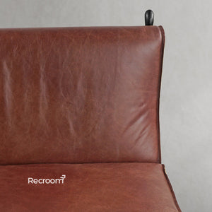 Thaddeo Vintage Leather Lounge Chair - Zonesus