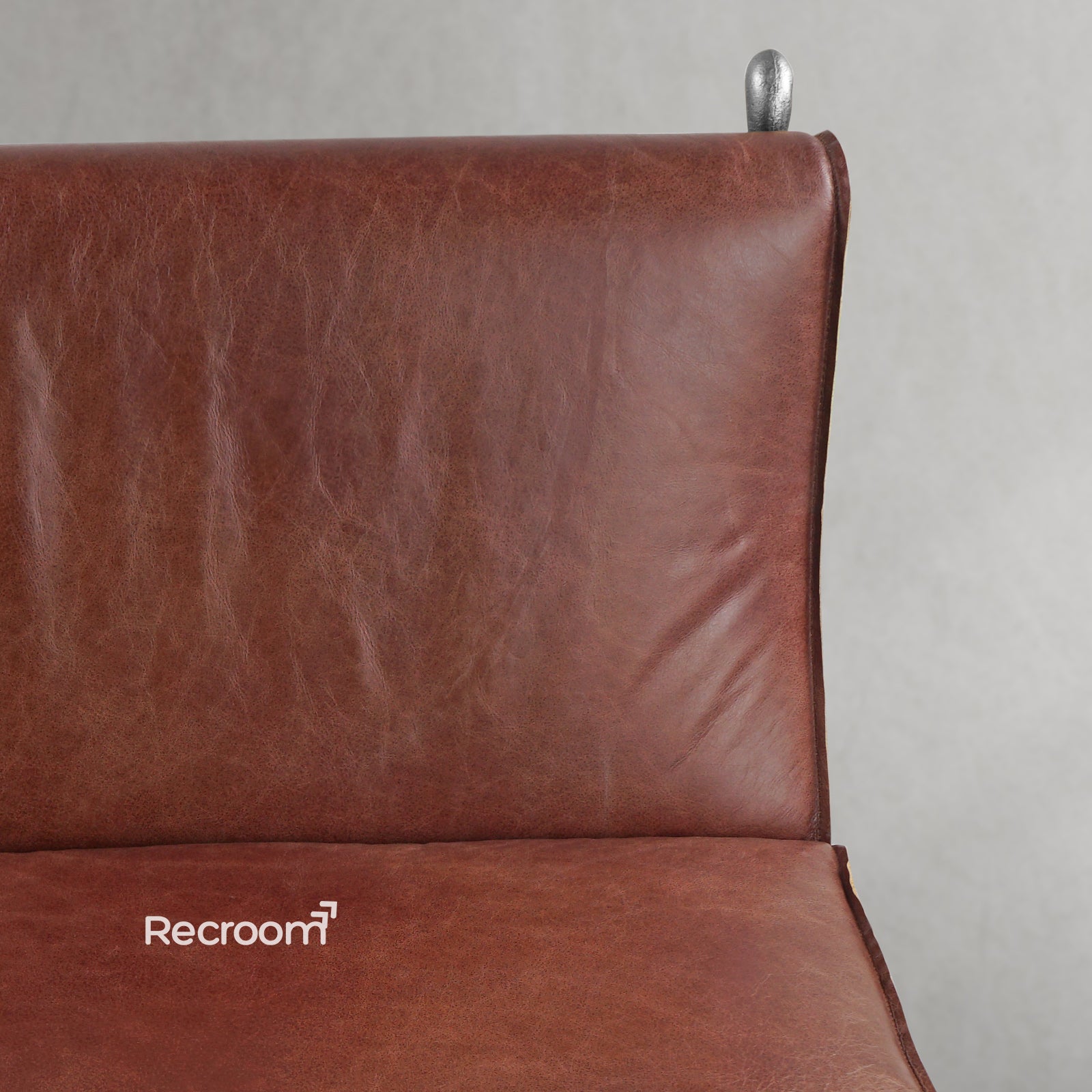 Thaddeo Vintage Leather Lounge Chair - Zonesus