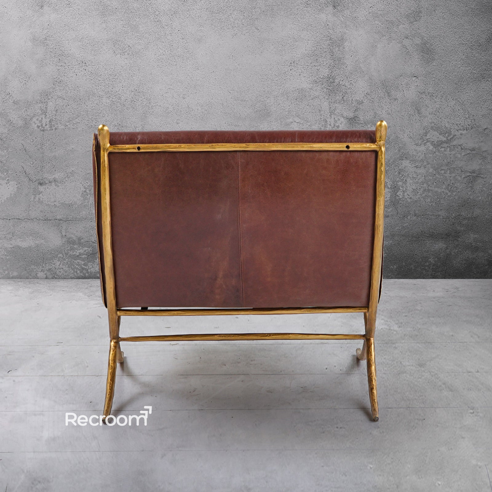 Thaddeo Vintage Leather Lounge Chair - Zonesus