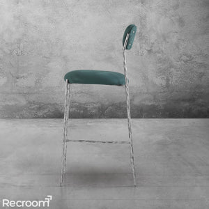 Thaddeo Green Fabric Bar Stool - Zonesus