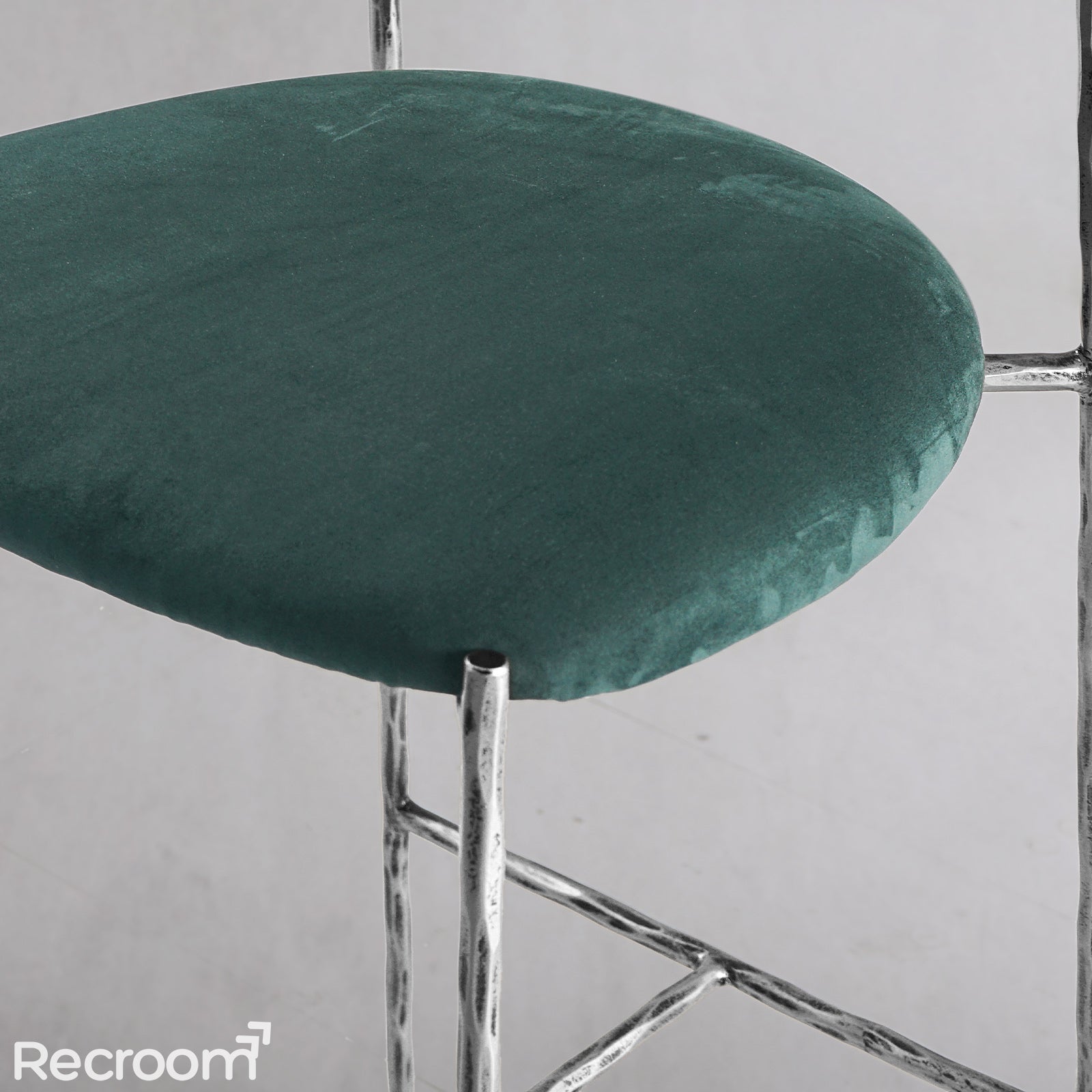 Thaddeo Green Fabric Bar Stool - Zonesus