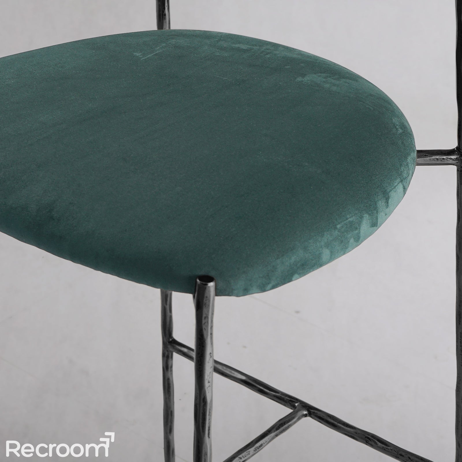 Thaddeo Green Fabric Bar Stool - Zonesus