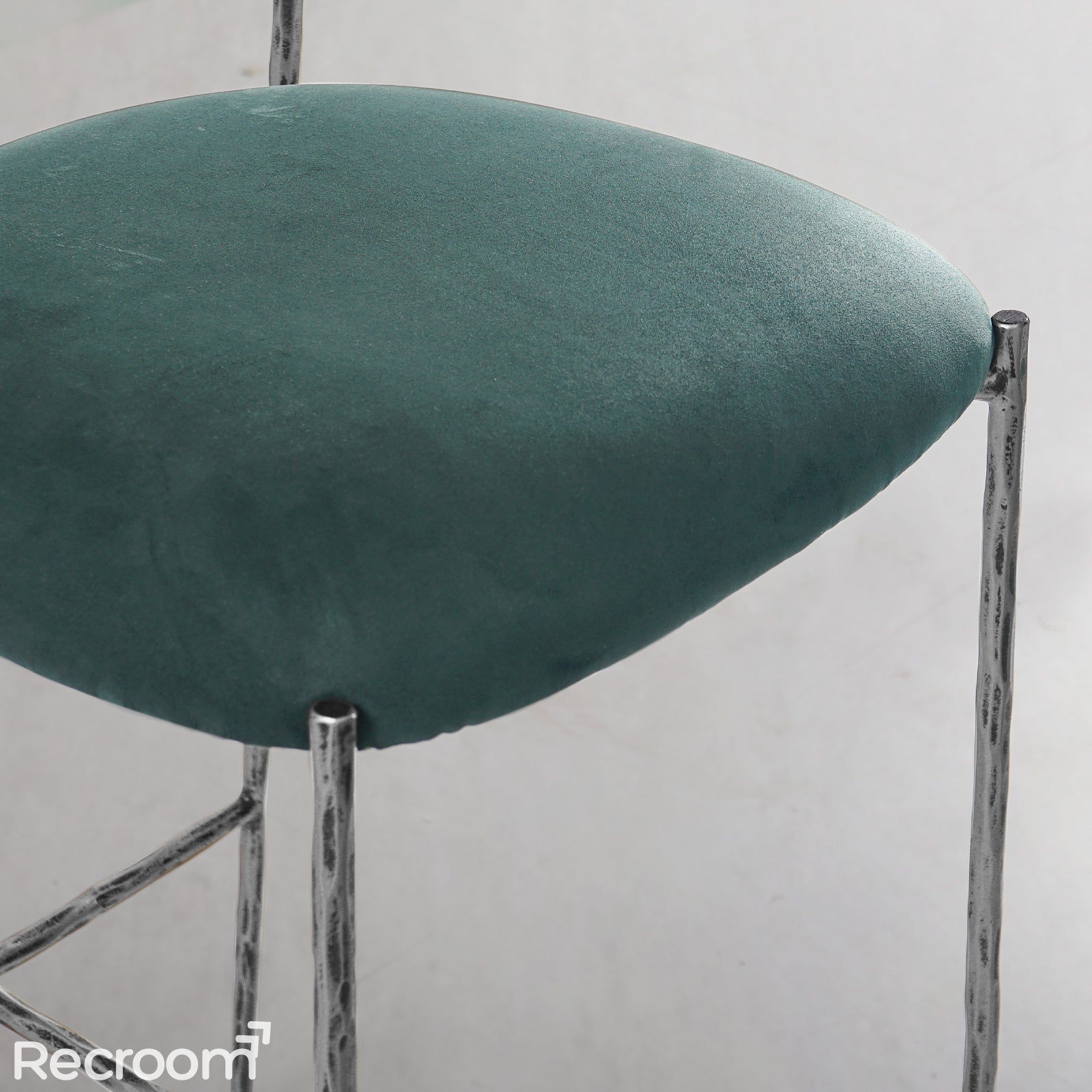 Thaddeo Green Fabric Bar Stool - Zonesus