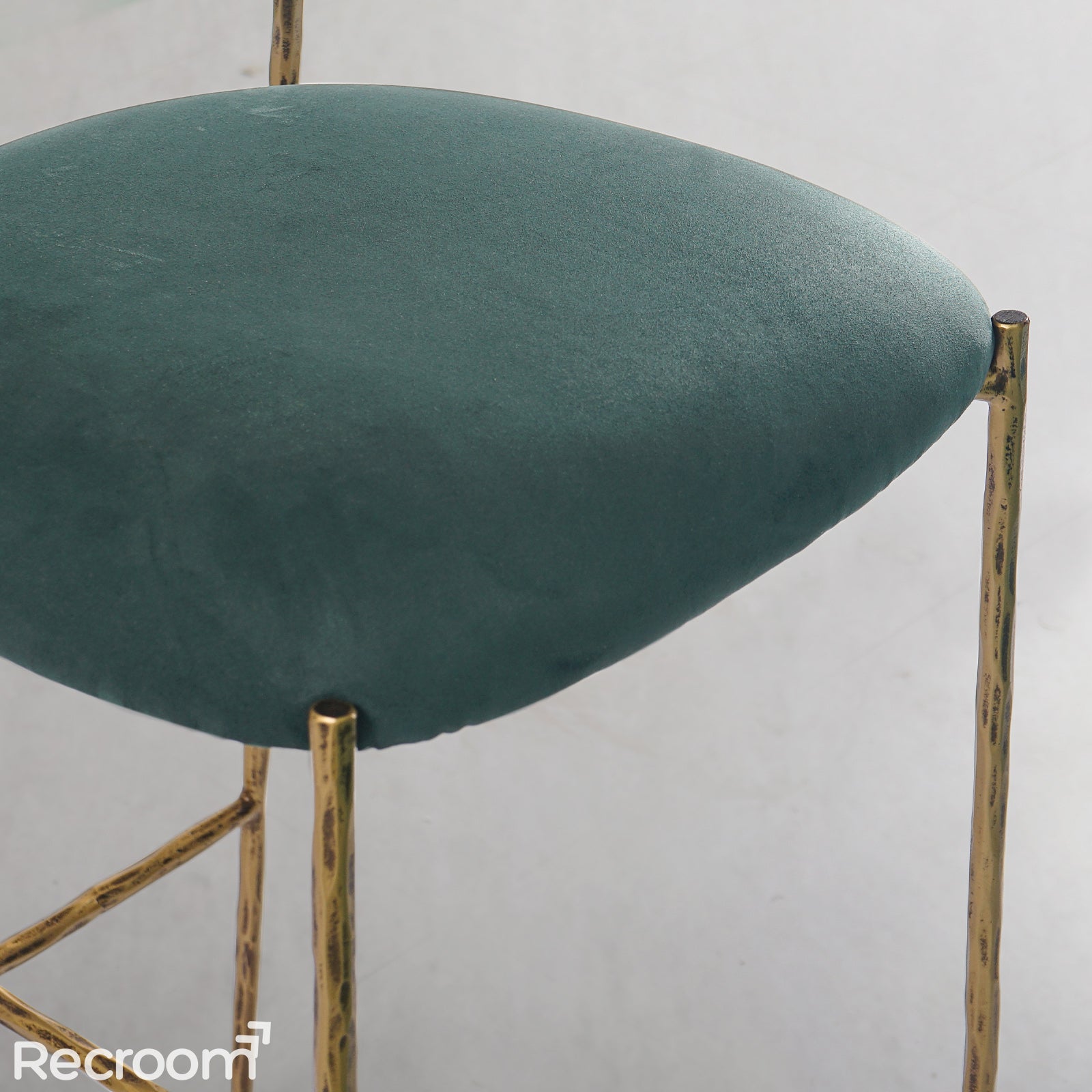 Thaddeo Green Fabric Bar Stool - Zonesus