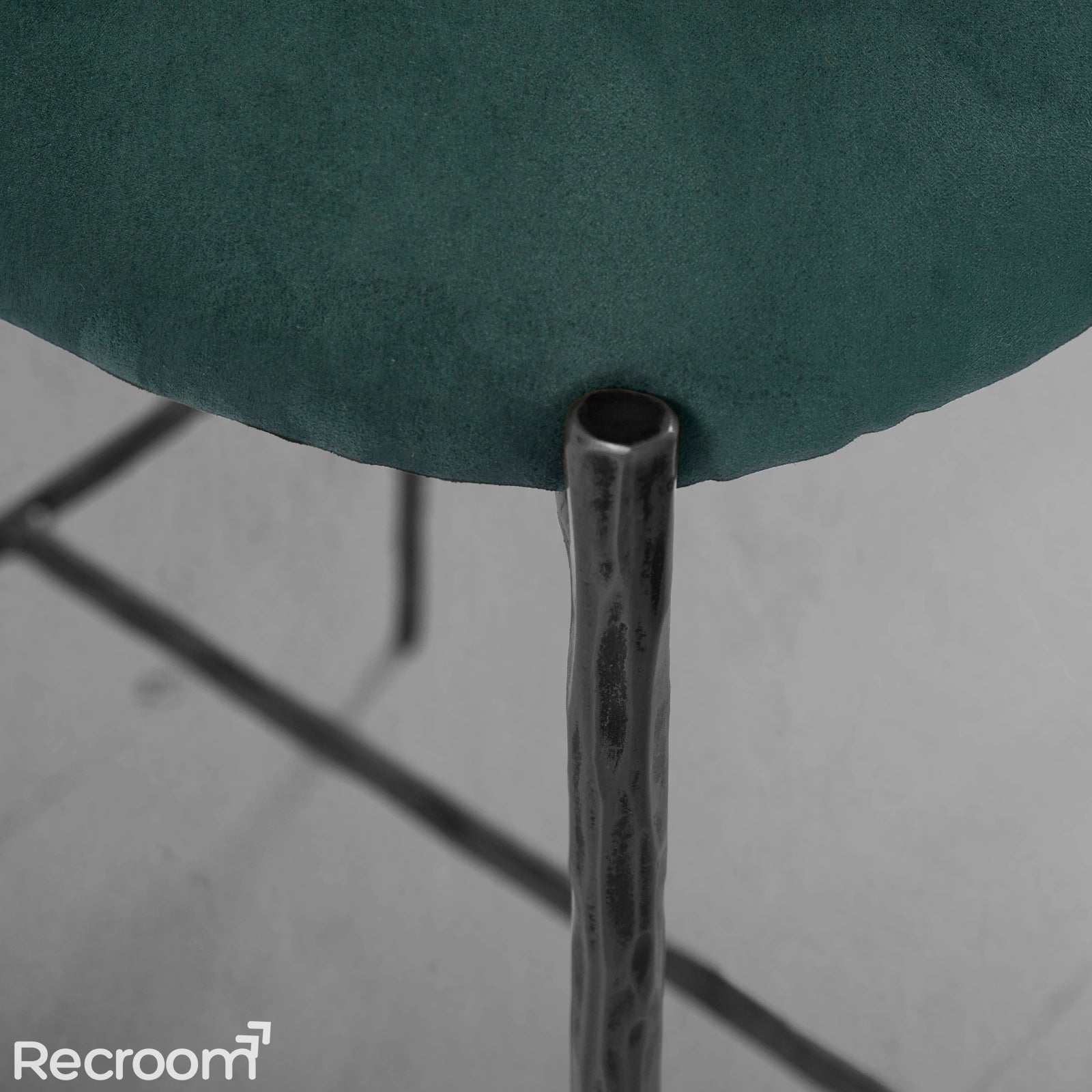 Thaddeo Green Fabric Bar Stool - Zonesus