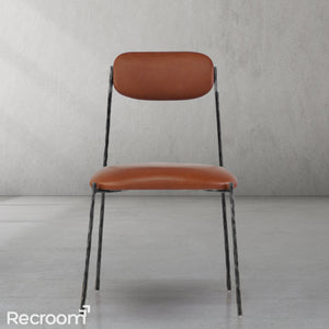 Thaddeo Genuine Leather Dining Chair - Zonesus