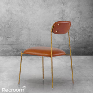 Thaddeo Genuine Leather Dining Chair - Zonesus