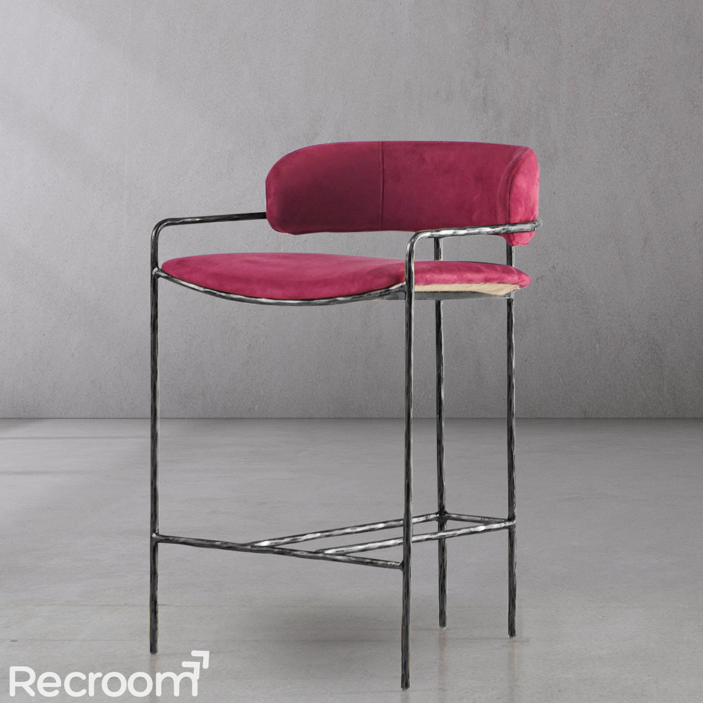 Thaddeo Vintage Armrest Bar Chair - Zonesus