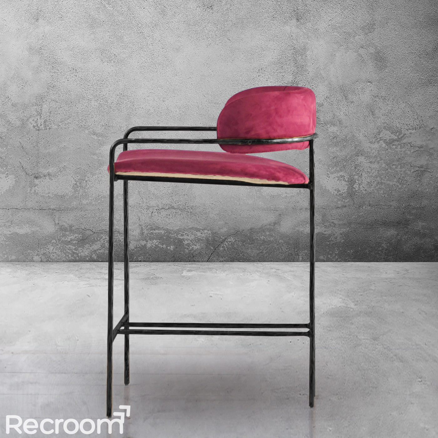 Thaddeo Vintage Armrest Bar Chair - Zonesus
