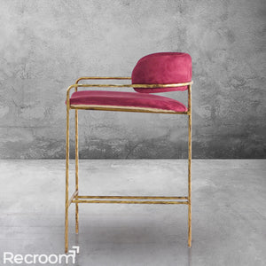 Thaddeo Vintage Armrest Bar Chair - Zonesus