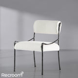 Thaddeo Retro Copper Iron Frame Armless Dining Chair - Zonesus
