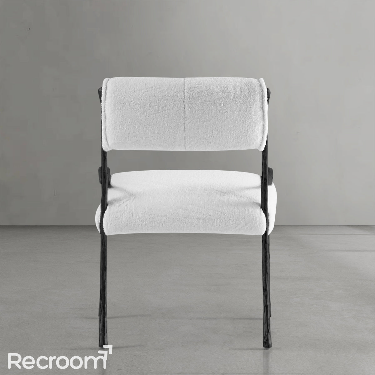 Thaddeo Retro Copper Iron Frame Armless Dining Chair - Zonesus