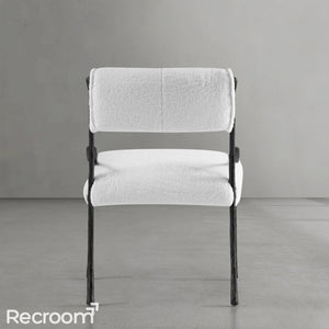 Thaddeo Retro Copper Iron Frame Armless Dining Chair - Zonesus
