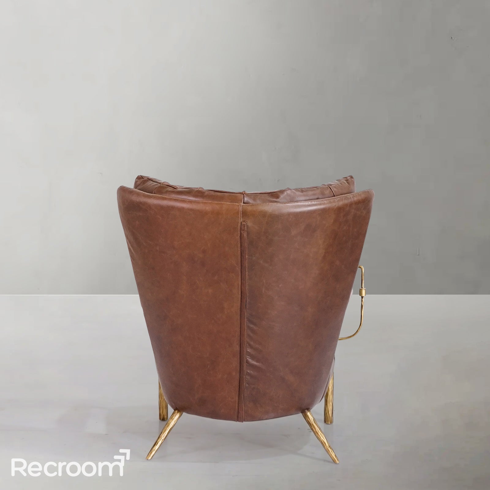 Thaddeo Vintage Leather Armchair Cigar Chair - Zonesus
