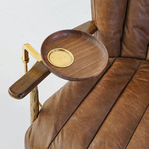 Thaddeo Vintage Leather Armchair Cigar Chair - Zonesus